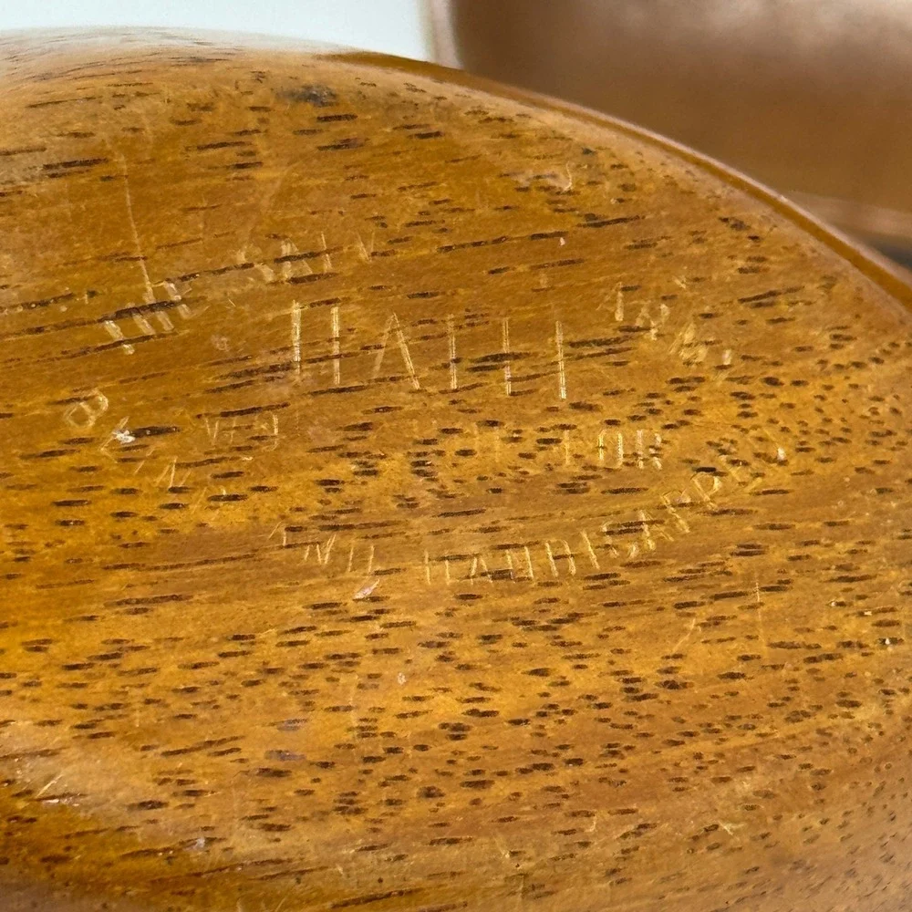 Vintage Hand Carved Haiti Mahogany Wood Serving Set Tray & 2 Scoops MCM Artisian